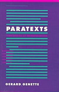 Paratexts : Thresholds of Interpretation (Paperback)