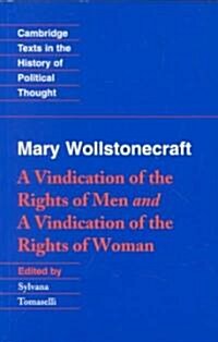 [중고] Wollstonecraft: A Vindication of the Rights of Men and a Vindication of the Rights of Woman and Hints (Paperback)