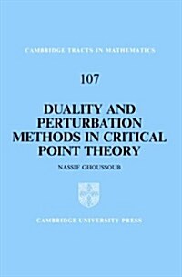 Duality and Perturbation Methods in Critical Point Theory (Hardcover)