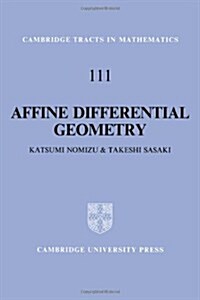 Affine Differential Geometry : Geometry of Affine Immersions (Hardcover)