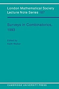 Surveys in Combinatorics, 1993 (Paperback)
