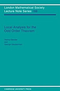 Local Analysis for the Odd Order Theorem (Paperback)