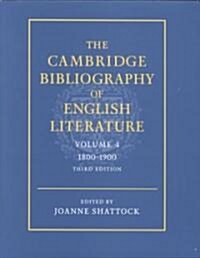 The Cambridge Bibliography of English Literature: Volume 4, 1800-1900 (Hardcover, 3 Revised edition)