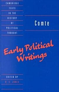 Comte: Early Political Writings (Paperback)