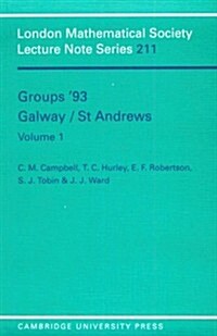 Groups 93 Galway/St Andrews: Volume 1 (Paperback)