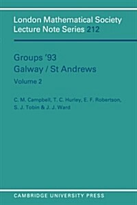 Groups 93 Galway/St Andrews: Volume 2 (Paperback)