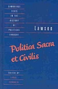 Lawson: Politica sacra et civilis (Hardcover)