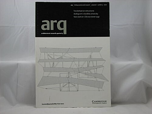 arq: Architectural Research Quarterly: Volume 6, Part 3 (Paperback)