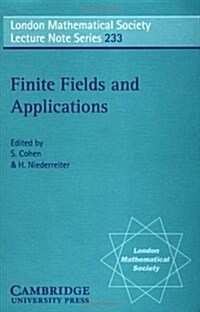 Finite Fields and Applications : Proceedings of the Third International Conference, Glasgow, July 1995 (Paperback)