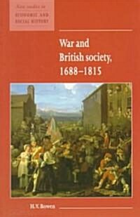 War and British Society 1688-1815 (Paperback)