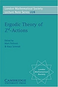 Ergodic Theory and Zd Actions (Paperback)