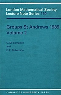 Groups St Andrews 1989: Volume 2 (Paperback)