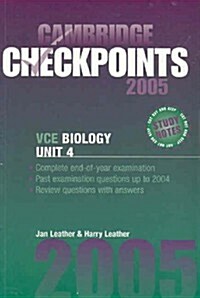 Cambridge Checkpoints VCE Biology Unit 4 2005 (Paperback, Student ed)