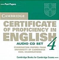 Cambridge Certificate of Proficiency in English 4: Examination Papers from University of Cambridge ESOL Examinations (Audio CD)