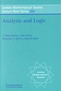 Analysis and Logic (Paperback)