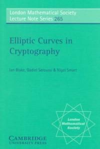 Elliptic curves in cryptography
