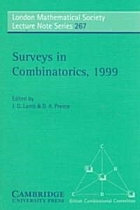 Surveys in Combinatorics, 1999 (Paperback)