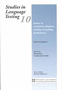 Issues in Computer-Adaptive Testing of Reading Proficiency (Paperback)