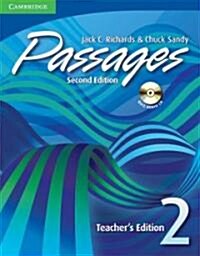 [중고] Passages Level 2 Teacher‘s Edition with Audio CD : An Upper-Level Multi-Skills Course (Package, 2 Rev ed)