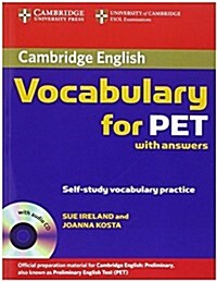 Cambridge Vocabulary for PET Student Book with Answers and Audio CD (Package)