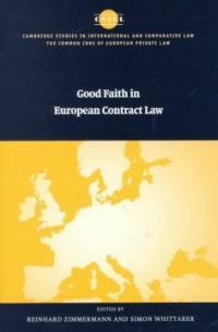 Good faith in European contract law