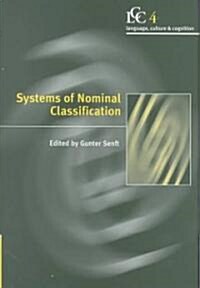 Systems of Nominal Classification (Hardcover)