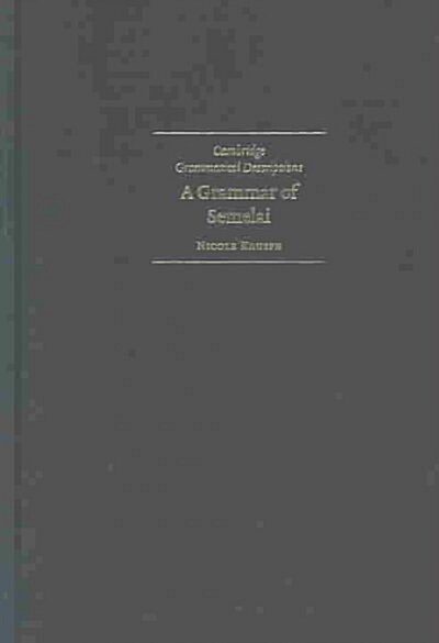 A Grammar of Semelai (Hardcover)
