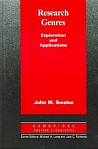 Research Genres : Explorations and Applications (Hardcover)