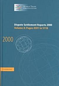 Dispute Settlement Reports 2000 (Hardcover)