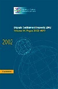 Dispute Settlement Reports 2002: Volume 9, Pages 3595-4077 (Hardcover)