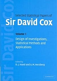 Selected Statistical Papers of Sir David Cox 2 Volume Hardback Set (Package)