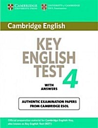 Cambridge Key English Test 4 Students Book (Paperback)