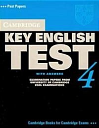 Cambridge Key English Test 4 Students Book with Answers (Paperback)