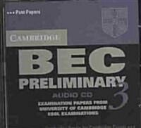 Cambridge BEC Preliminary 3 Audio CD (CD-Audio)