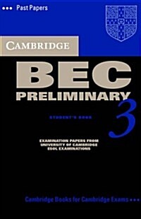 Cambridge BEC Preliminary 3: Past Papers (Audio Cassette)