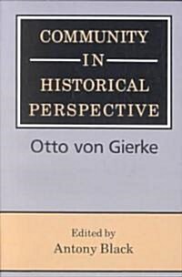 Community in Historical Perspective (Paperback)