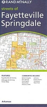 Rand McNally Streets of Fayetteville Springdale, Arkansas (Map, FOL)