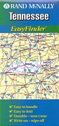 Rand McNally Tennessee Easyfinder Map (Paperback)