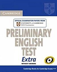 [중고] Cambridge Preliminary English Test Extra Student‘s Book (Paperback)