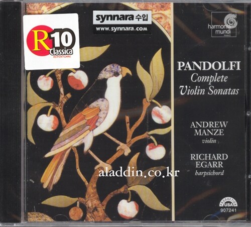 [수입] Giovanni Antonio Pandolfi - Complete Violin Soantas / Andrew Manze, Richard Egarr