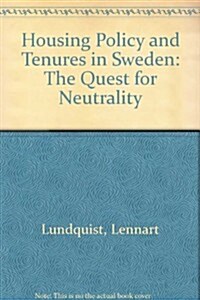 Housing Policy and Tenures in Sweden (Hardcover)