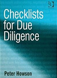 Checklists for Due Diligence (Paperback)