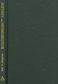 History And Hermeneutics (Hardcover)