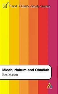 [중고] Micah, Nahum and Obadiah (Paperback)