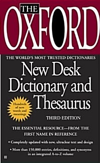 The Oxford American Desk Dictionary and Thesaurus, Third Edition (Prebound, Bound for Schoo)