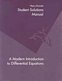 A Modern Instrocution to Differential Equations Student Solutions Manual (Paperback)
