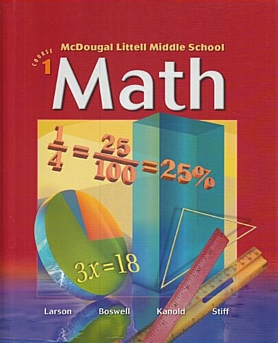 McDougal Littell Middle School Math, Course 1: Student Edition (C) 2004 2004 (Hardcover)