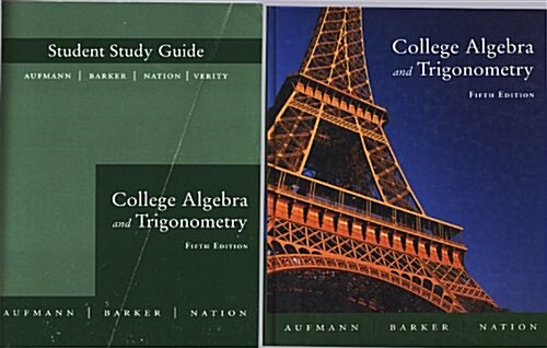 College Algebra and Trigonometry + Study Guide 5th Ed (Hardcover, 5th)