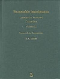 Ramesside Inscriptions, Ramesses II, His Contempories: Translated and Annotated, Translations (Hardcover, Volume III)