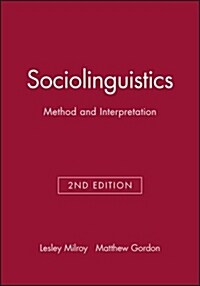 Sociolinguistics (Paperback, 2)